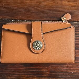 Tan Leather Women's Wallet